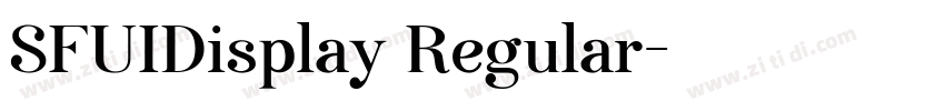 SFUIDisplay Regular字体转换 SFUIDisplay Regular字体转换